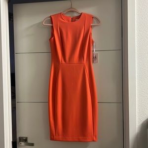 Orange Calvin Klein Dress